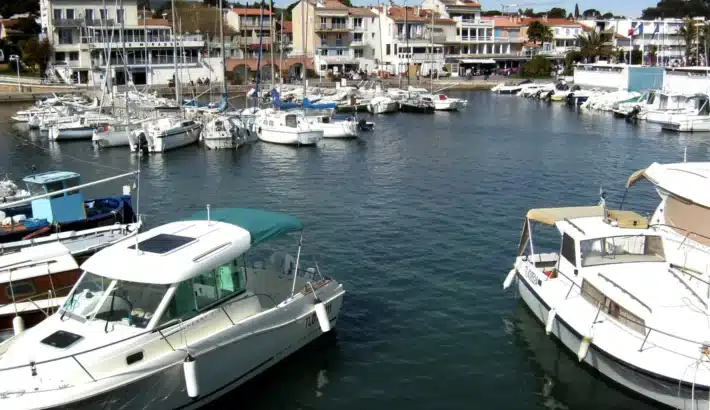 The harbour of Les Lecques in Saint-Cyr-sur-Mer