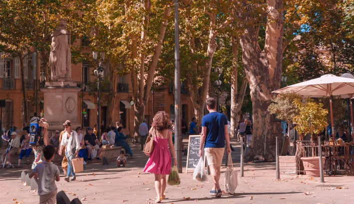 Le cours Mirabeau à Aix-en-Provence